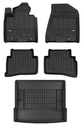 КОМПЛЕКТ резиновых 3D ковриков в салон Hyundai Tucson 3 2015-2020 d bo/zn