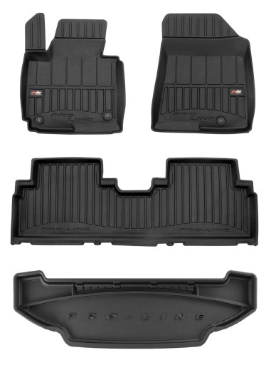 КОМПЛЕКТ резиновых 3D ковриков в салон Kia Carens 4 2013-2018 гг.