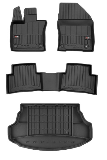 КОМПЛЕКТ резиновых ковриков 3D коврик Lexus UX Hybrid 2018-