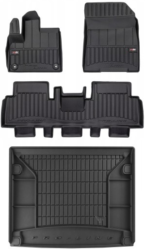 КОМПЛЕКТ резиновых ковриков 3D коврик Peugeot Rifter с 2018 г. - 5x1
