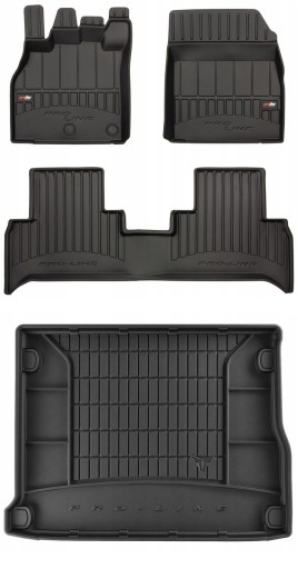 КОМПЛЕКТ резиновых 3D ковриков в салон Renault Scenic 3 2009-2016 гг.