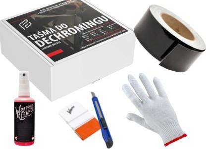 Набор 3М фольга черный глянец DECHROMING 3,5 см 5м