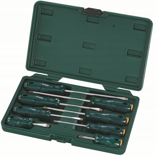 НАБОР ИЗ 8 ПЛОСКИХ КРЕСТООБРАЗНЫХ ОТВЕРТОК SATA