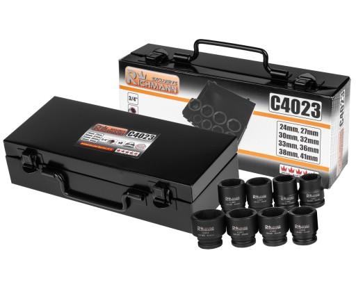 НАБОР ИЗ 8 УДАРНЫХ ГОЛОВОК 24–41 мм 3/4 дюйма C4023