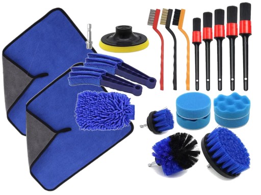 АВТОМАТИЧНИЙ НАБІР ДЕТАЛІЗАЦІЇ 21 EL CLEANING BRUSHES ЩІТКИ З МІКРОФІБРИ