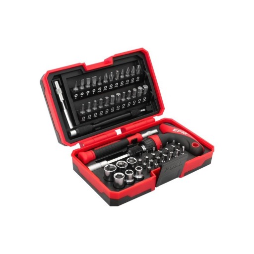 НАБІР БІТ І ГНІЗД В КАСЕТІ RED LINE 53 ШТ.