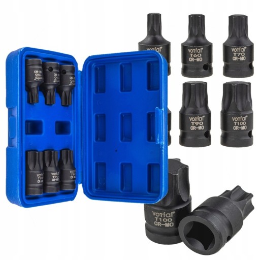 НАБОР ТОРЦЕВЫХ ТОРЦЕВЫХ КЛЮЧЕЙ TORX T55-T100 1/2