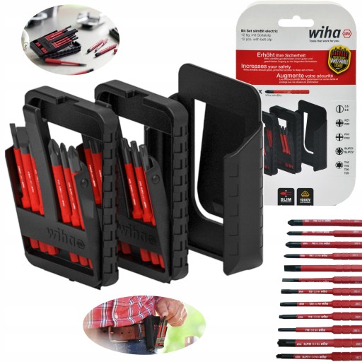 Набор битов pH Pz TORX 12CZ SLIMBIT ELECTRIC WIHA