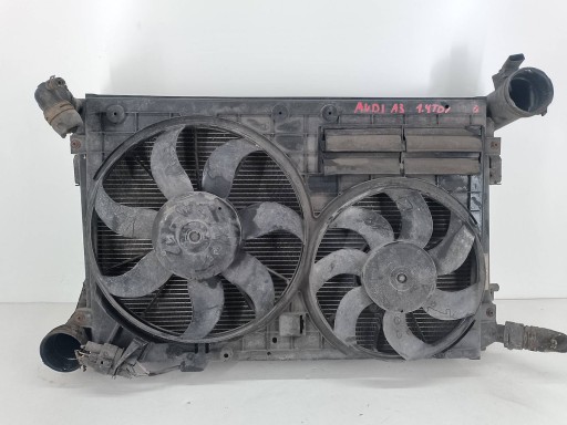 1K0121205G 13-55D - КОМПЛЕКТ РАДИАТОРА ВЕНТИЛЯТОР ВОДЯНОГО ИНТЕРКУЛЕРА AUDI A3 8P 1K0121207AA 1.9 TDI