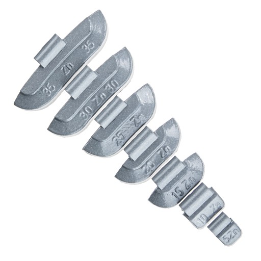 НАБОР ЦИНКОВЫХ ГУР ЦИНКОВЫХ РАЗДЕЛЕННЫХ ДЛЯ СТАЛЬНЫХ КОЛЕС 5-35G, 350 ШТ. СТИКС