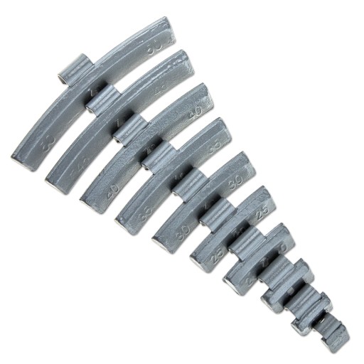 НАБОР - ЦИНКОВЫЕ ГРУЗЫ ДЛЯ АЛЮМИНИЕВЫХ КОЛЕС 5-50G 800 ШТ. СТИКС