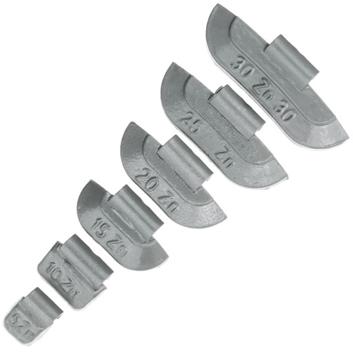 КОМПЛЕКТ - ГРУЗЫ ЦИНКОВЫЕ ДЛЯ СТАЛЬНЫХ КОЛЕС 5-30G 300 ШТ. СТИКС