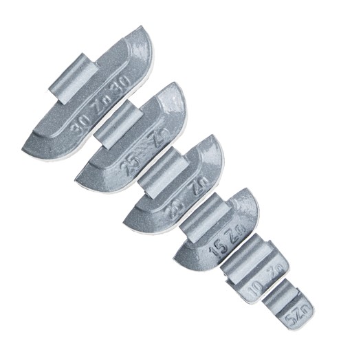 КОМПЛЕКТ - ГРУЗЫ ЦИНКОВЫЕ ДЛЯ СТАЛЬНЫХ КОЛЕС 5-30G 300 ШТ. СТИКС