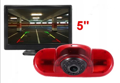 КОМПЛЕКТ ЗАДНЬОГО ХОДУ З РЕГУЛЬОВАНОЮ КАМЕРОЮ + МОНІТОР 5 