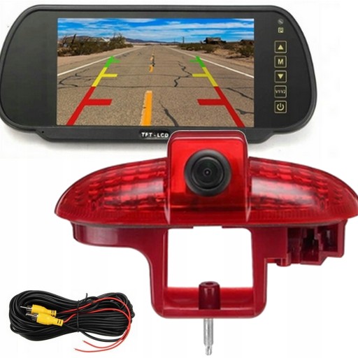 КОМПЛЕКТ ЗАДНЬОГО ХОДУ СТОП-СИГНАЛ З КАМЕРОЮ + МОНІТОР 7 ' TRAFIC VIVARO COMBO