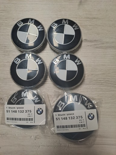 НАКЛАДКИ + ЕМБЛЕМА СИНЯ БІЛА BMW E46 E90 E87 E39 E60 E61