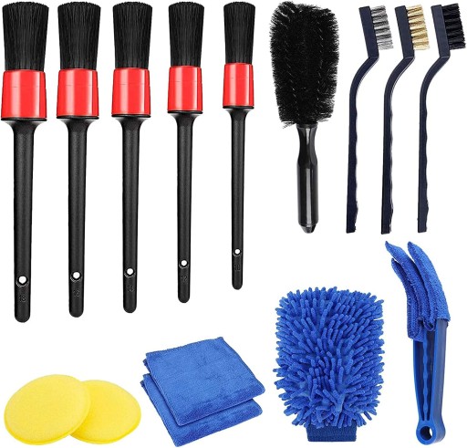 КОМПЛЕКТ ДЛЯ ДЕТАЛІЗАЦІЇ АВТОМОБІЛЯ КИСТІ КИСТІ РУШНИК