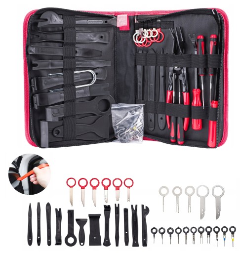 НАБІР ДЛЯ ДЕМОНТАЖУ ОББИВКИ ЗНІМАЧІ КЛЮЧІ ЛОПАТКИ ЗНІМАЧІ ПЛАСТИКУ