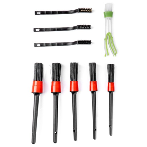 НАБІР ДЕТАЛІЗАЦІЇ ДЛЯ ОЧИЩЕННЯ АВТОМОБІЛЯ 9 ЕЛЕМЕНТІВ ЩІТКИ AMiO BRUSHES