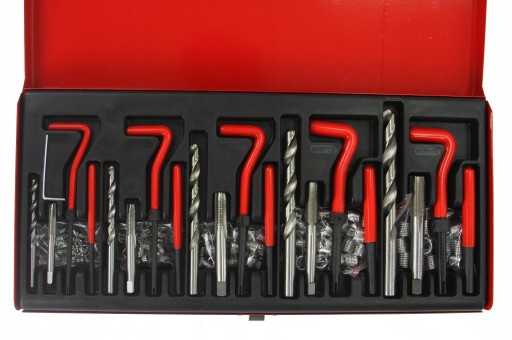 КОМПЛЕКТ ДЛЯ РЕМОНТА РЕЗЬБЫ HELICOIL M5-M12 / 131 ЭЛЕМЕНТ