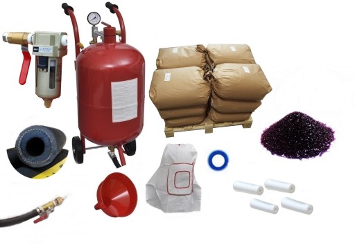 Пескоструйный комплект пескоструйная машина + абразив 25 кг
