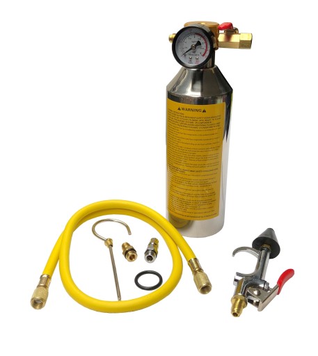 КОМПЛЕКТ ДЛЯ ПРОМИВАННЯ КОНДИЦІОНЕРА ЦИЛІНДР З МАНОМЕТРОМ