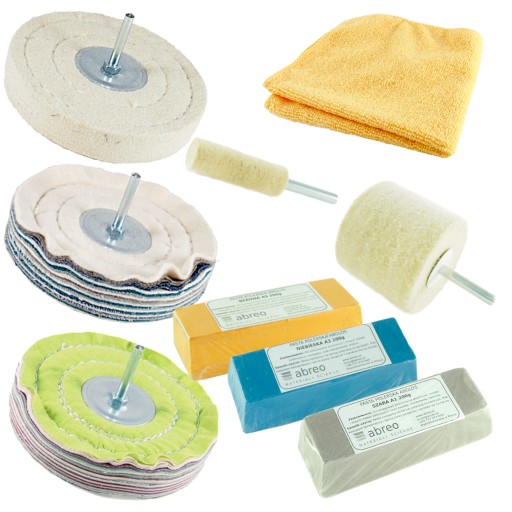 НАБІР ДЛЯ ПОЛІРУВАННЯ АЛЮМІНІЮ СТАЛИ ВЕЛИКІ ДИСКИ!