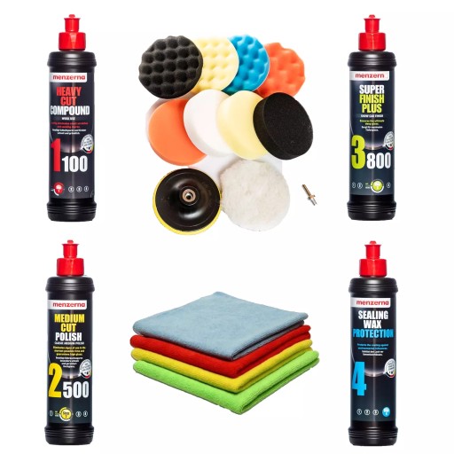 НАБОР ДЛЯ ПОЛИРОВКИ АВТОМОБИЛЯ + ПОЛИРОВАЛЬНЫЕ КОЛОДКИ