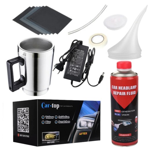 Набір для ремонту фар, лампа, чайник, чайник, рідина 800 г