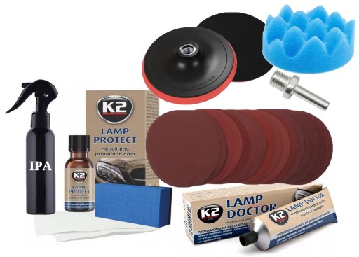 РЕМОНТНИЙ КОМПЛЕКТ ДЛЯ ПОЛІРУВАННЯ ФАР