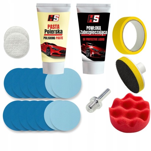 РЕМОНТНИЙ КОМПЛЕКТ ДЛЯ ПОЛІРУВАННЯ ФАР