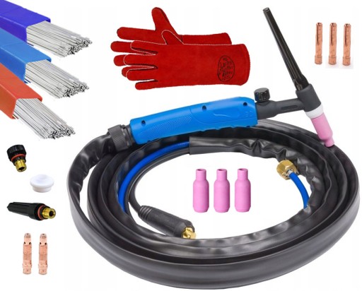 TIG ЗВАРЮВАЛЬНИЙ КОМПЛЕКТ-ТРИМАЧ ДРОТУ АКСЕСУАРИ