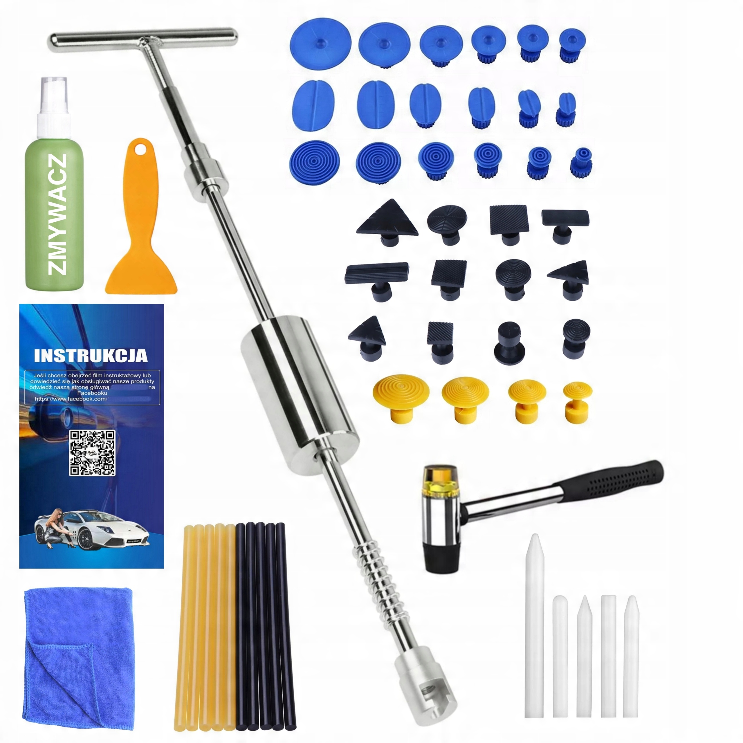 Набор для удаления вмятин молоток PDR грибки