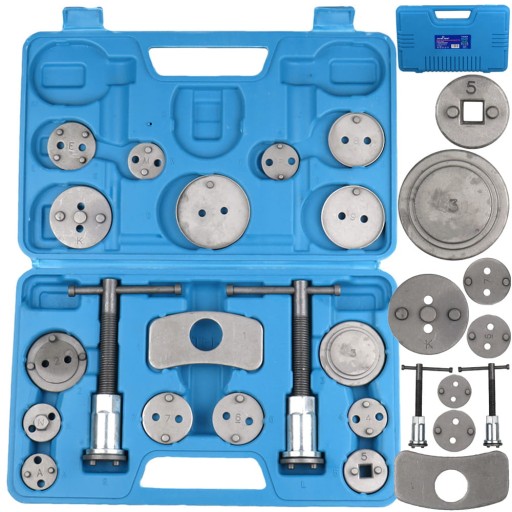 КОМПЛЕКТ ДЛЯ СНЯТИЯ ТОРМОЗНОГО ПОРШНЯ, 18 ЭЛЕМЕНТОВ