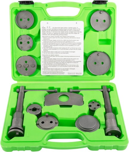 КОМПЛЕКТ ДЛЯ ЗНЯТТЯ ГАЛЬМІВНОГО ПОРШНЯ 18 ЕЛЕМЕНТІВ.