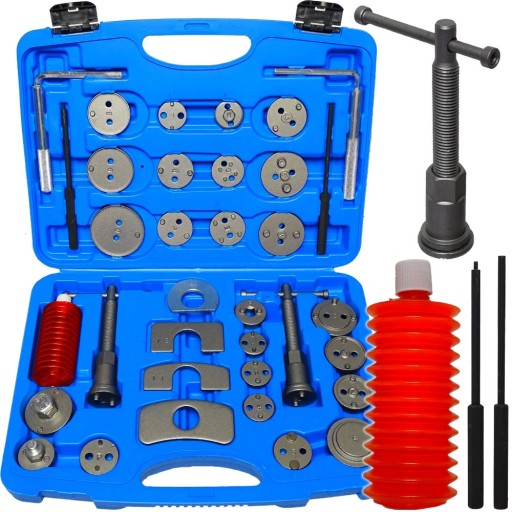 КОМПЛЕКТ ДЛЯ ЗНЯТТЯ ГАЛЬМІВНОГО ПОРШНЯ, 35 ЕЛЕМЕНТІВ