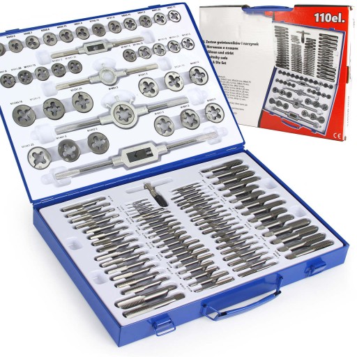 НАБОР МЕТЧИКОВ И ПЛАШКИ 110EL КАЛИБРОВ