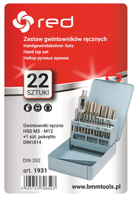 НАБОР РУЧНЫХ ОТВОДОВ DIN 352 – 22 шт.