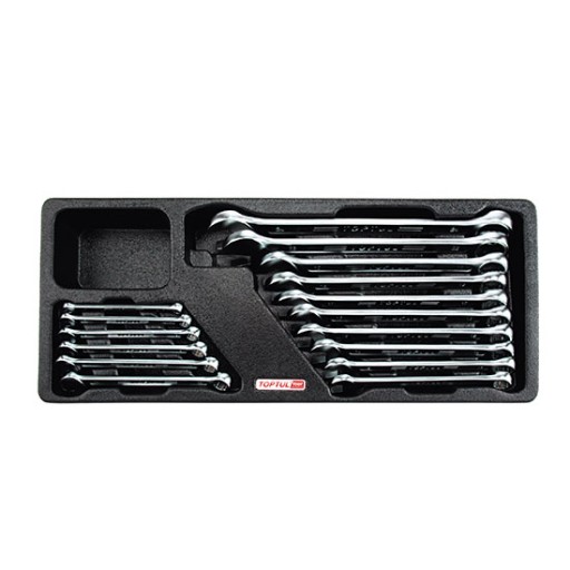 НАБОР КОМБИНИРОВАННЫХ КЛЮЧЕЙ 6-24ММ 16ШТ. ВСТАВКА ДЛЯ ШКАФА TOPTUL GAAT1604