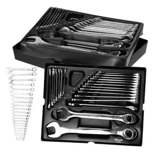 НАБІР КЛЮЧІВ КОМБІНОВАНИХ 6-32 ММ 24 ЕЛЕМЕНТИ ВАЛІЗОК ДЛЯ МАЙСТЕРНІВ