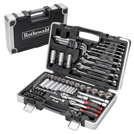НАБІР ДЮЙМОВИХ КЛЮЧІВ 92 ШТ + КЕЙС Rothewald СИЛЬНИЙ