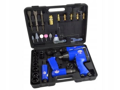 НАБІР КЛЮЧІВ ТА ПНЕВМАТИЧНОГО ІНСТРУМЕНТУ 33 шт