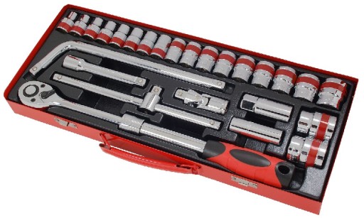 НАБІР КЛЮЧІВ І РОЗЕТОК 1/2 26 ШТ