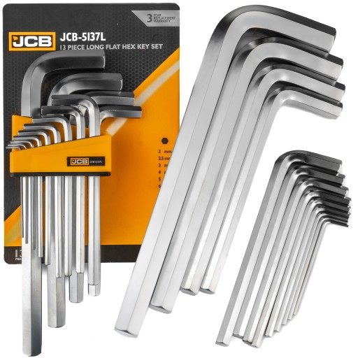 НАБІР ШЕСТИГРАННИХ КЛЮЧІВ ДОВГИХ ШЕСТИГРАННИХ CR-V 2-19MM 13.EL