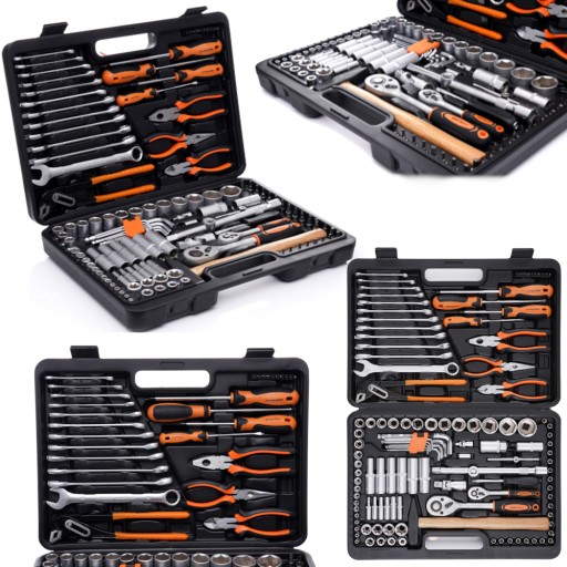 НАБІР КЛЮЧІВ НАКИДНИХ В КЕЙСАЛІ 122 ЕЛЕМЕНТА