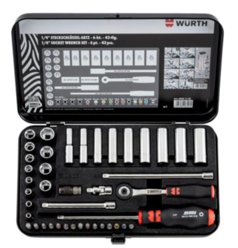 НАБІР РОЗІЛЬНИХ КЛЮЧІВ.1/4 -42 ЕЛЕМЕНТ. Вюрт Зебра