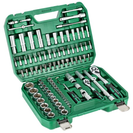 НАБІР ГАЙКОВИХ КЛЮЧІВ 1/2'' + 1/4'' 94 елементи S011100094 Stalco