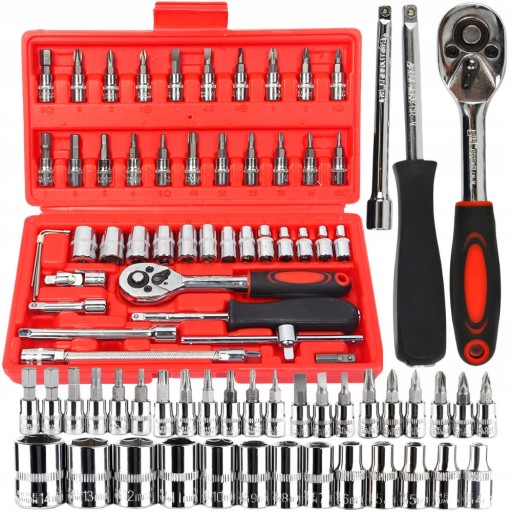 НАБОР ТОРЦЕВЫХ КЛЮЧЕЙ, 46 ЭЛЕМЕНТОВ, ОТВЕРТКИ TORX, ШЕСТИГРАННЫЕ В КОРОБКЕ