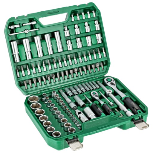 BMC НАБІР ГАЙКОВИХ КЛЮЧІВ 1/2'' 1/4'' тріскачка 90 зубів 110 шт. S011100110