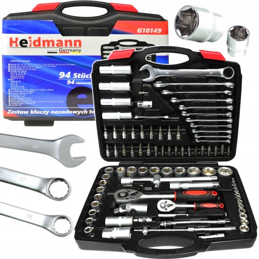 НАБОР ТОРЦЕВЫХ КЛЮЧЕЙ 94 С ПЛОСКИМ КОЛЬЦОМ